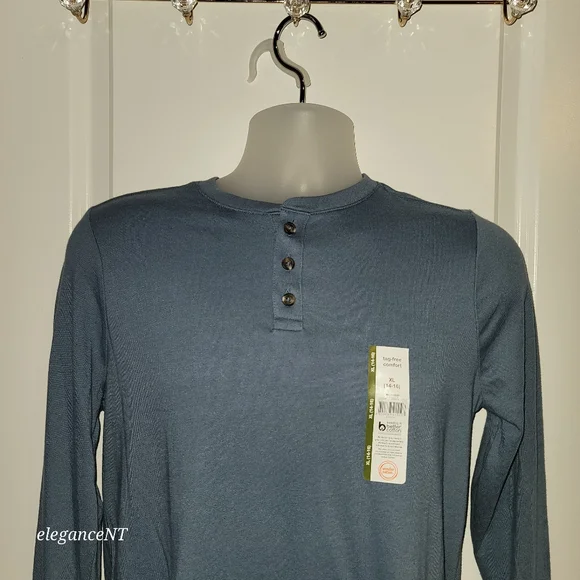 Wonder Nation Boy's Long Sleeve Henley Shirt Sz: 14-16 NWT - Picture 2 of 7